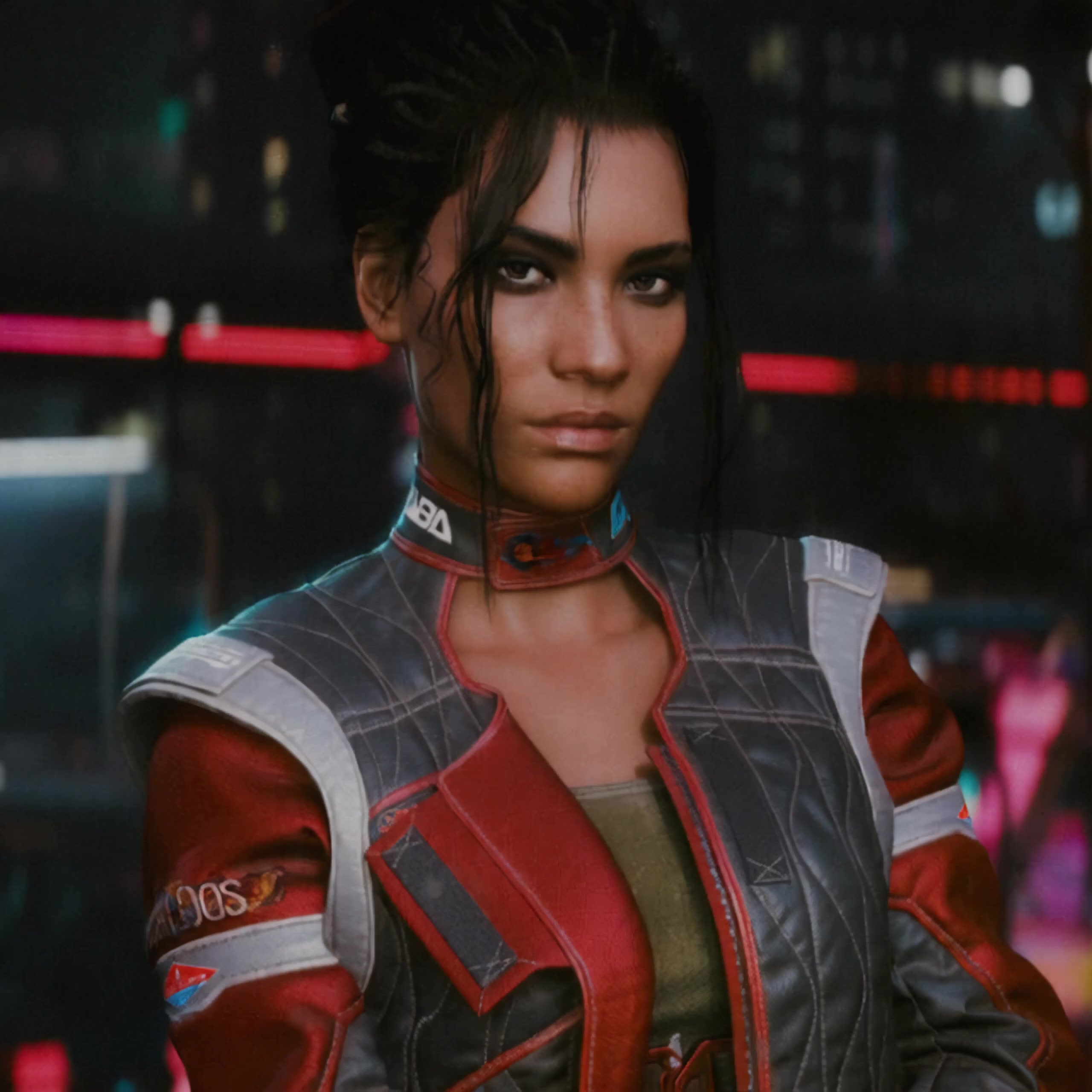 Панам Палмер (Cyberpunk 2077) показывает сиськи