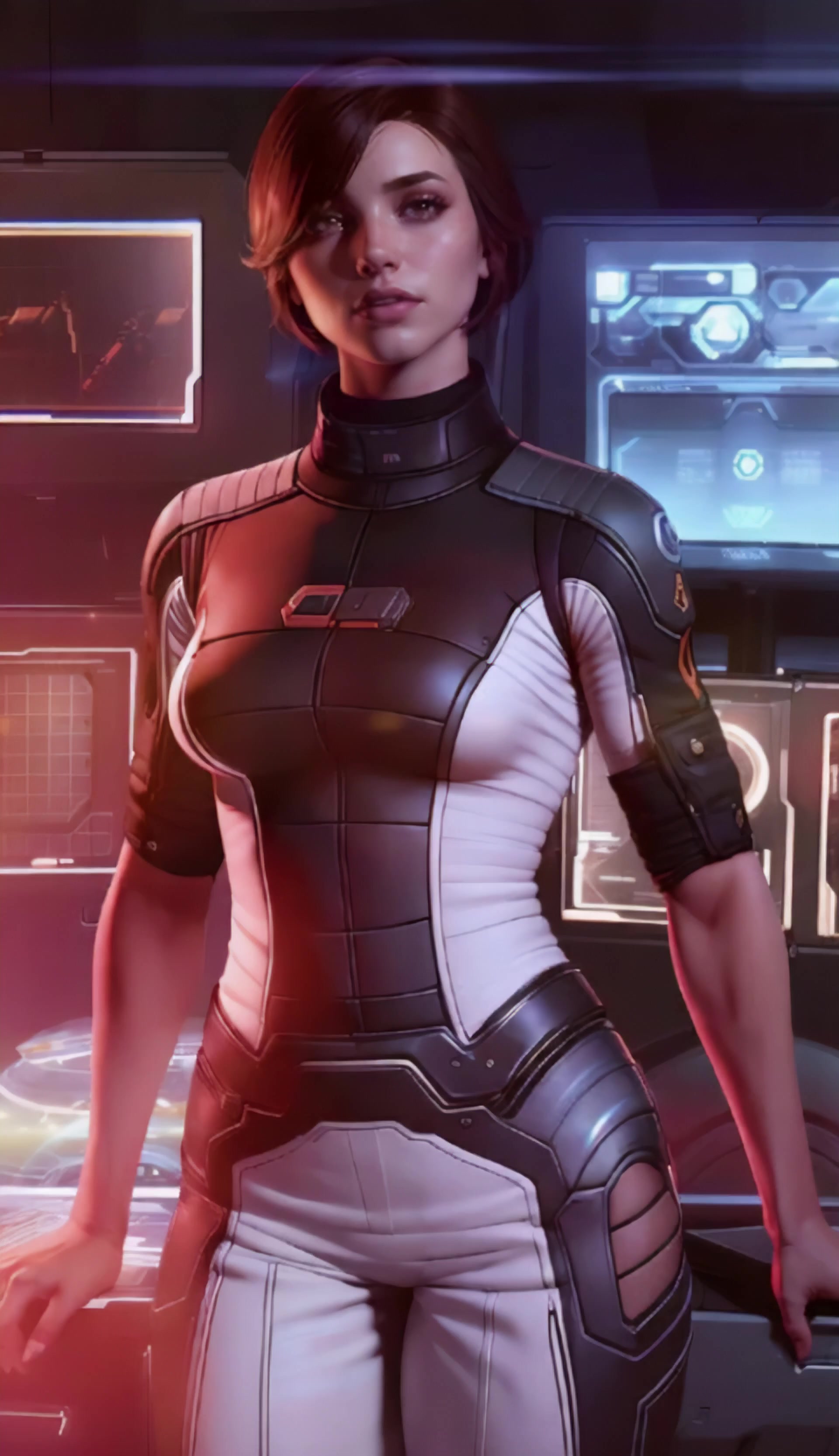 Габриэлла «Гэбби» Дэниелс (Mass Effect 2 и Mass Effect 3) показала сосок